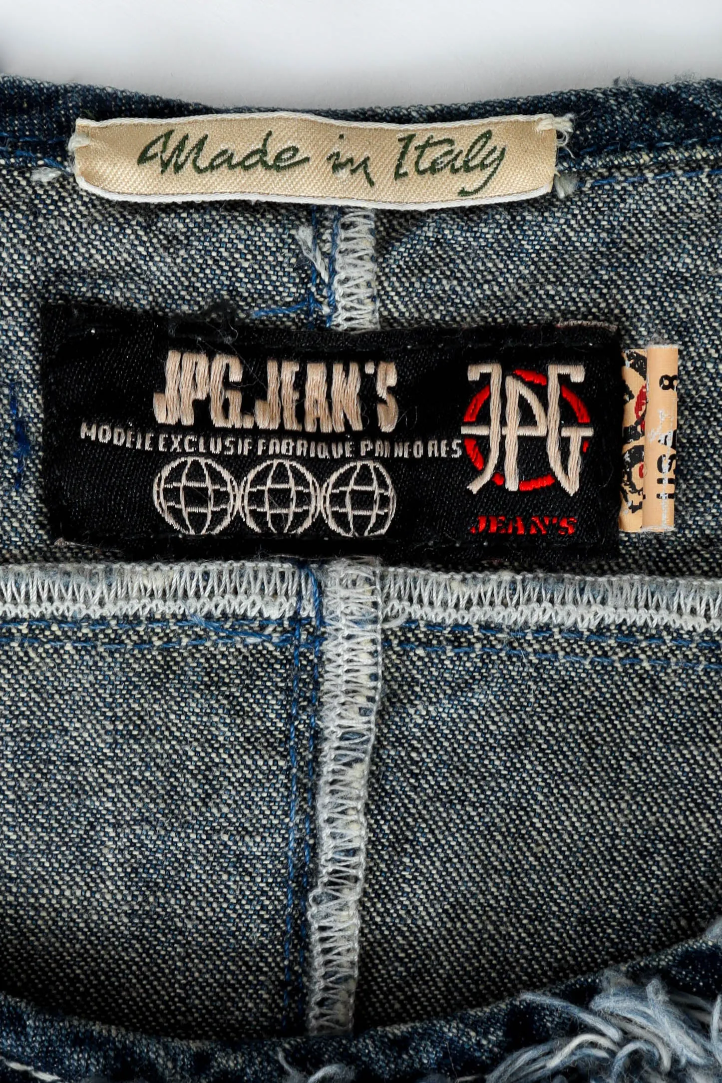 Frayed Denim Patches Dress