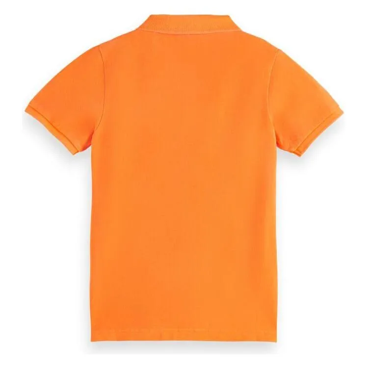 Garment-Dyed Short-Sleeved Polo - Orange