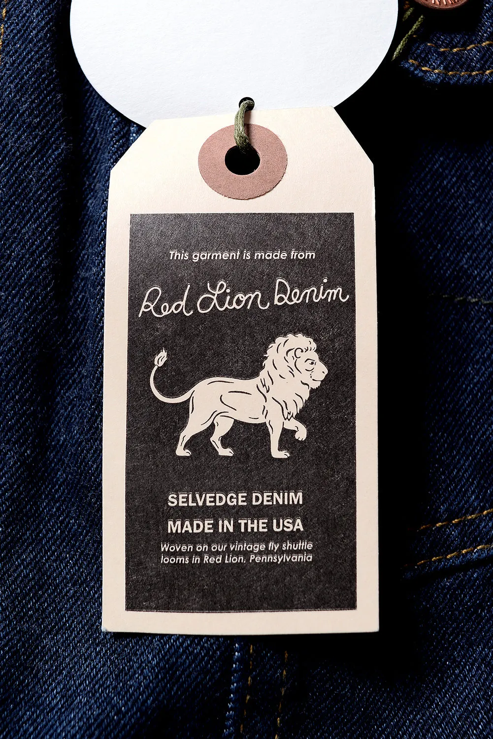 GD211 SLIM TRUCKER JACKET | Washed 13 Oz Selvedge Denim - Classic Indigo