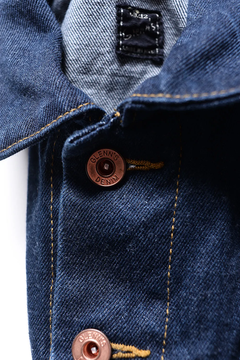 GD211 SLIM TRUCKER JACKET | Washed 13 Oz Selvedge Denim - Classic Indigo