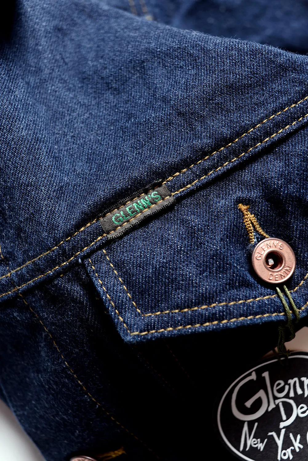 GD211 SLIM TRUCKER JACKET | Washed 13 Oz Selvedge Denim - Classic Indigo