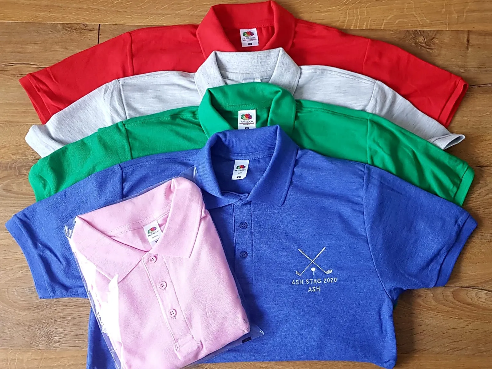 Golf Embroidered Personalised Polo Shirts