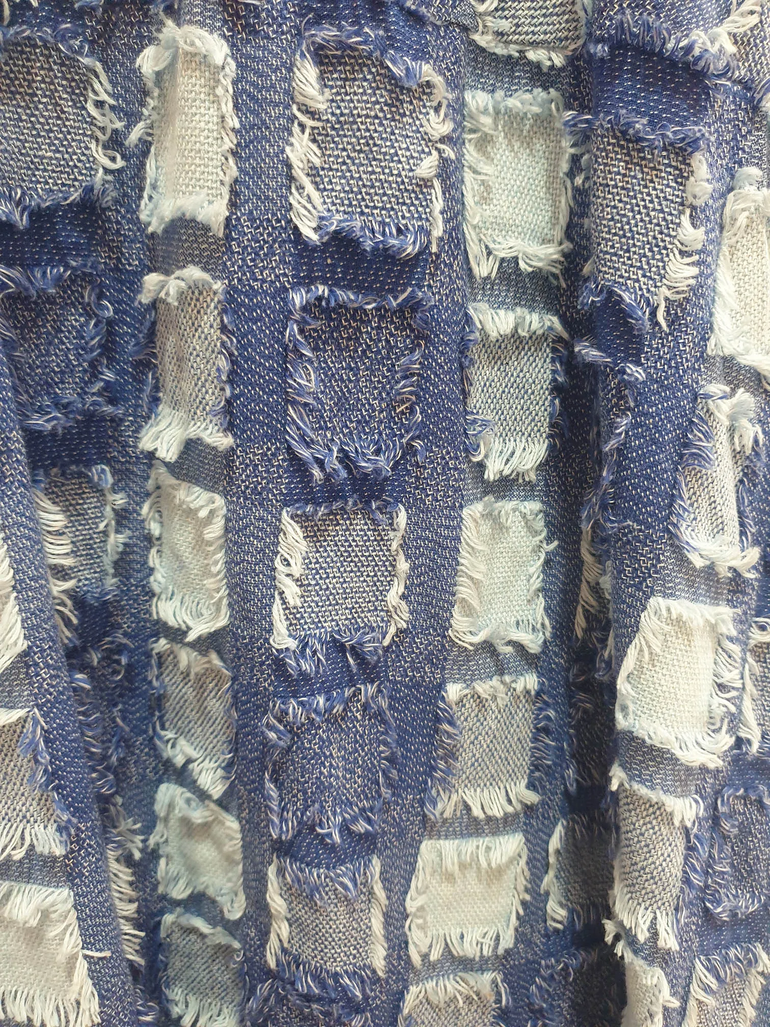 Gorman denim patchwork style top size 14