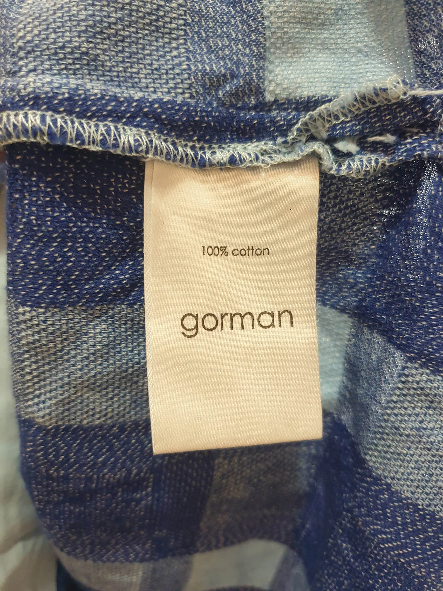 Gorman denim patchwork style top size 14