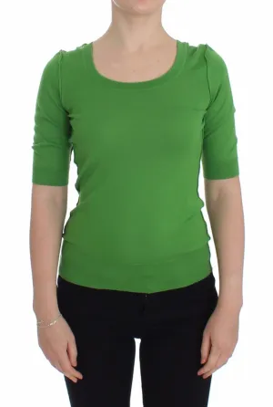 Green Cashmere Crew-neck Pullover Sweater