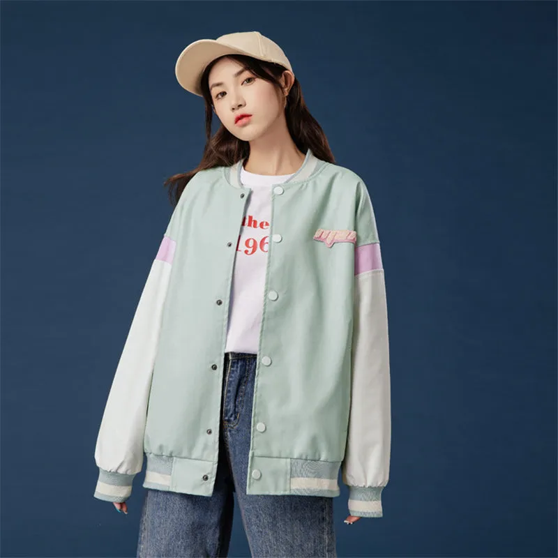 GREEN PLUSH LOVE STITCHING JACKET UB2798