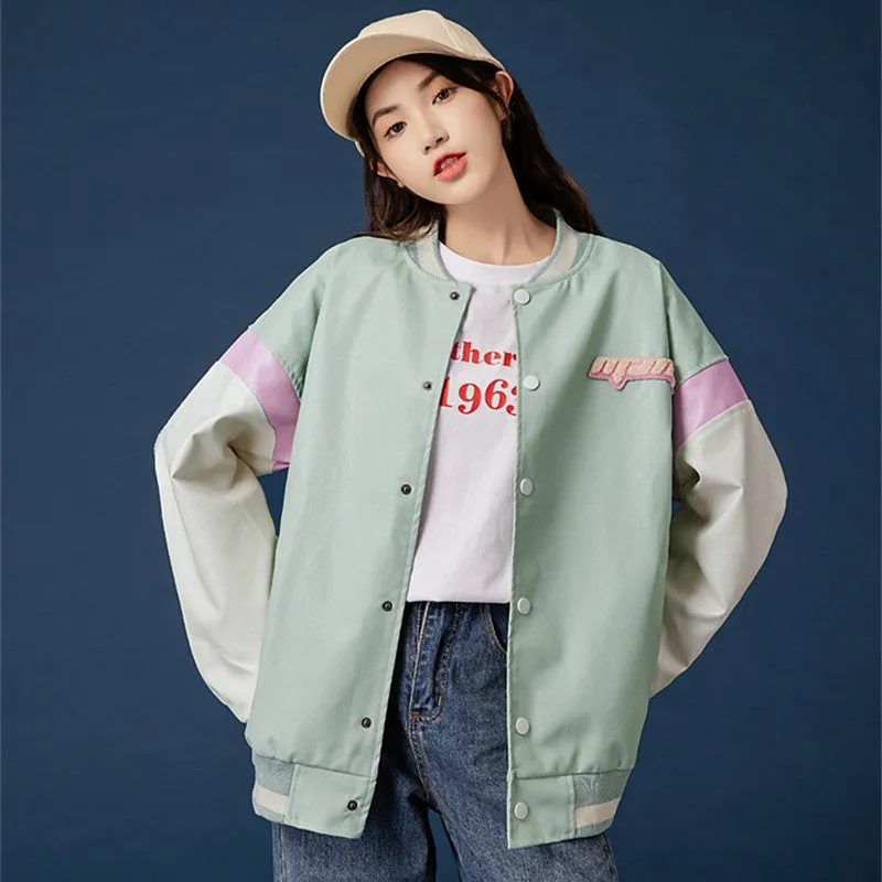 GREEN PLUSH LOVE STITCHING JACKET UB2798