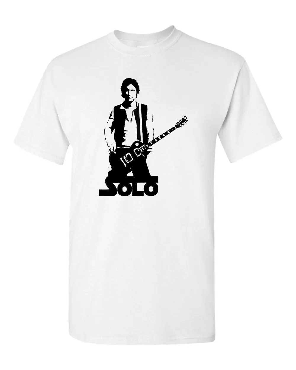 Guitar Solo Han Solo Star Guitarist Cool Funny  T-shirt