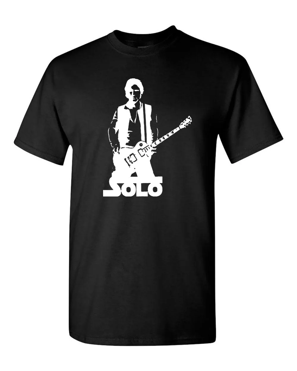 Guitar Solo Han Solo Star Guitarist Cool Funny  T-shirt