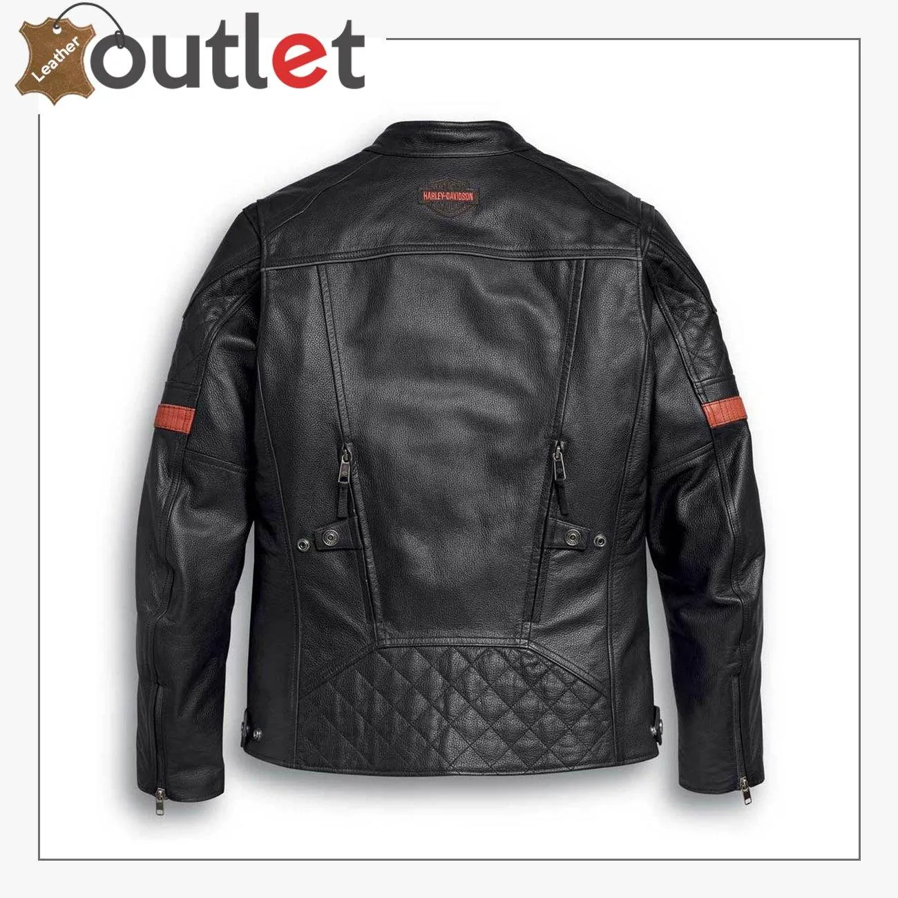 Harley-Davidson Men's Triple Vent System Trostel Leather Jacket
