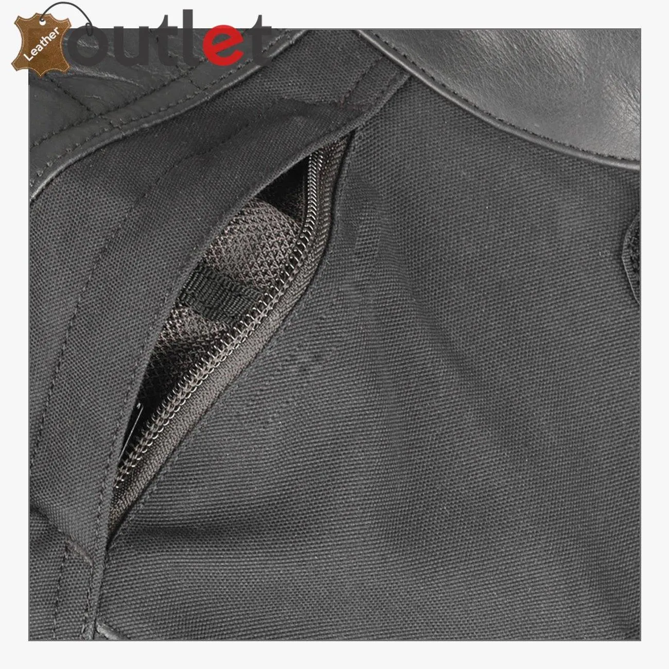 High Quality Textile-Leather Motorcycle Jacket