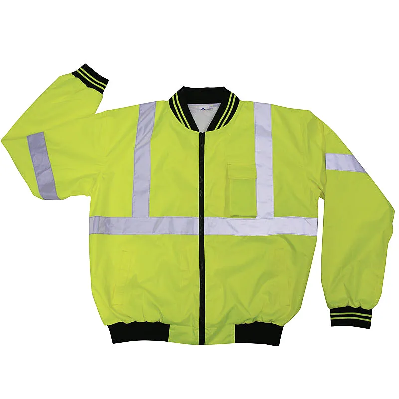 High Visibility Windbreaker with Reflective Stripes Class 3 - ANSI/ISEA 107-2004