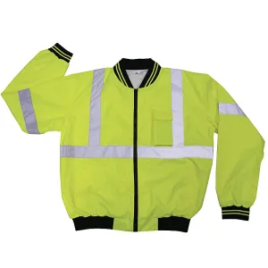 High Visibility Windbreaker with Reflective Stripes Class 3 - ANSI/ISEA 107-2004