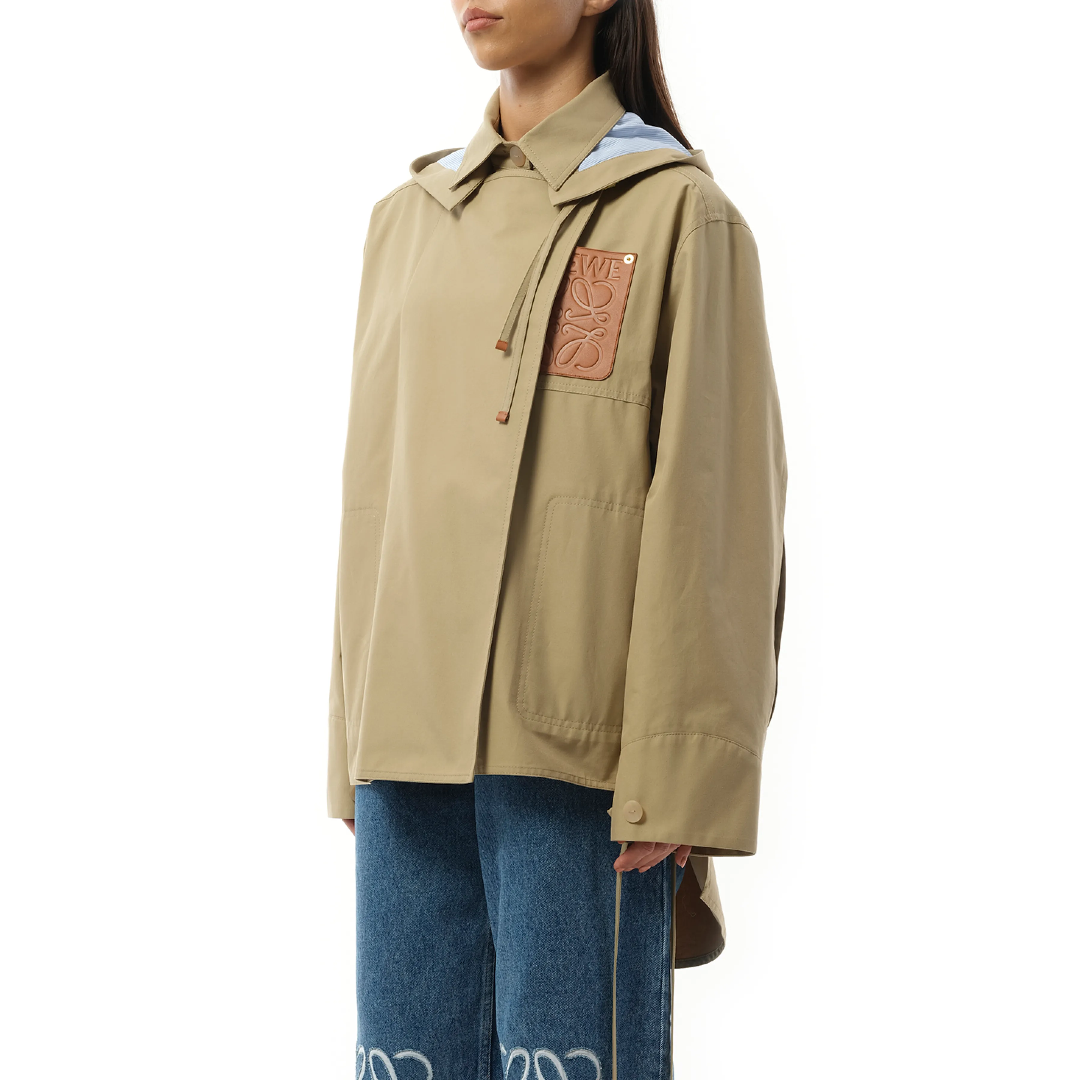 Hooded Anagram Parka in Sweet Caramel