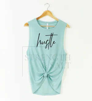 Hustle Script Muscle Tank