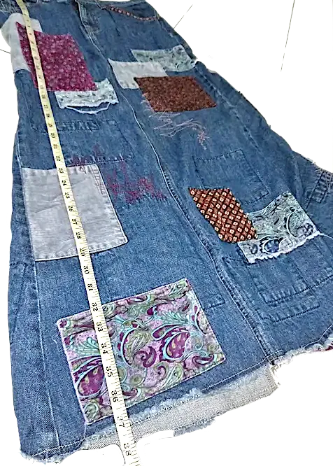 HYSTERIC GLAMOUR JAPAN. "KINKY" Patchwork Denim Skirt