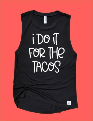 I Do It For The Tacos Workout Tank | Womens Yoga Tank