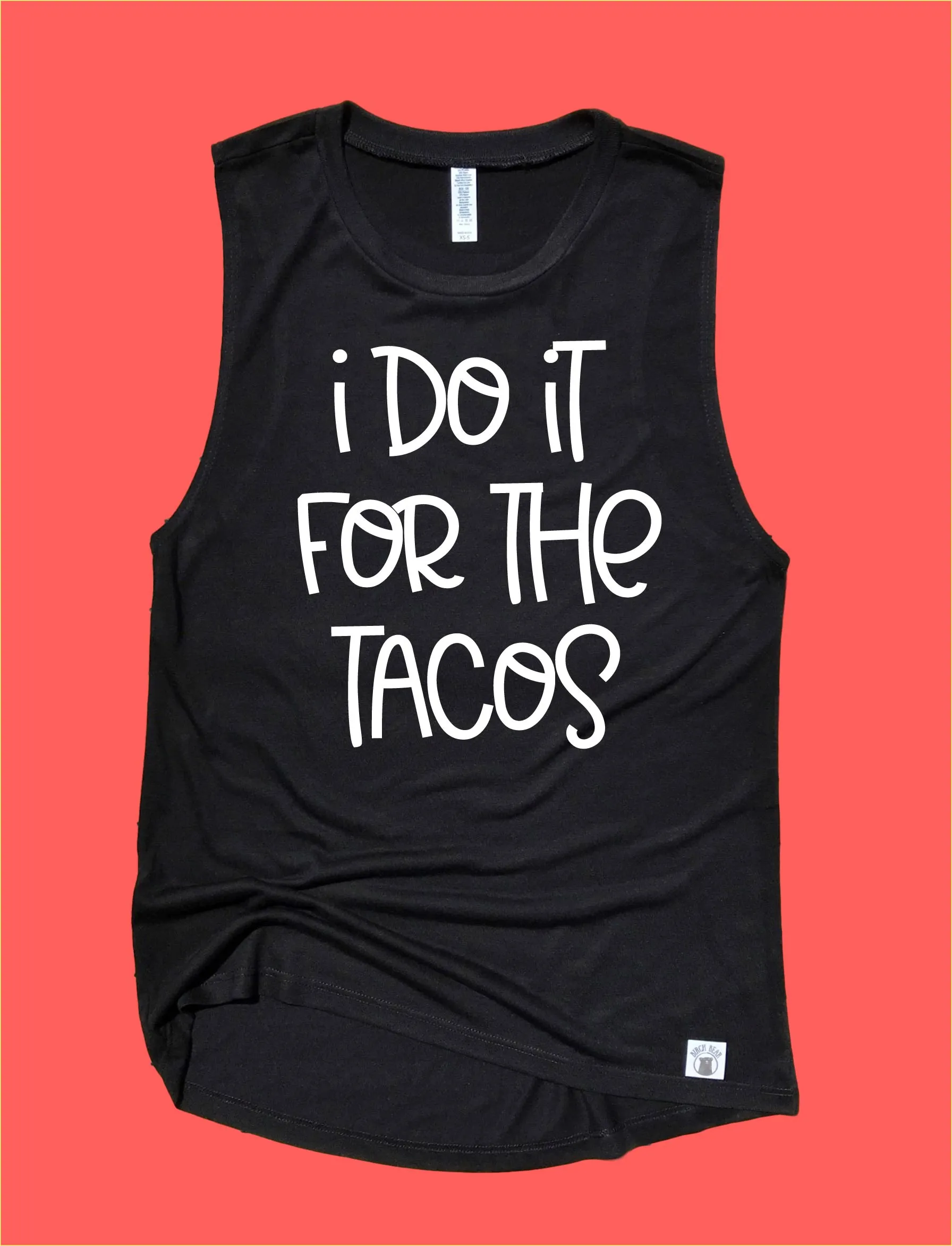 I Do It For The Tacos Workout Tank | Womens Yoga Tank