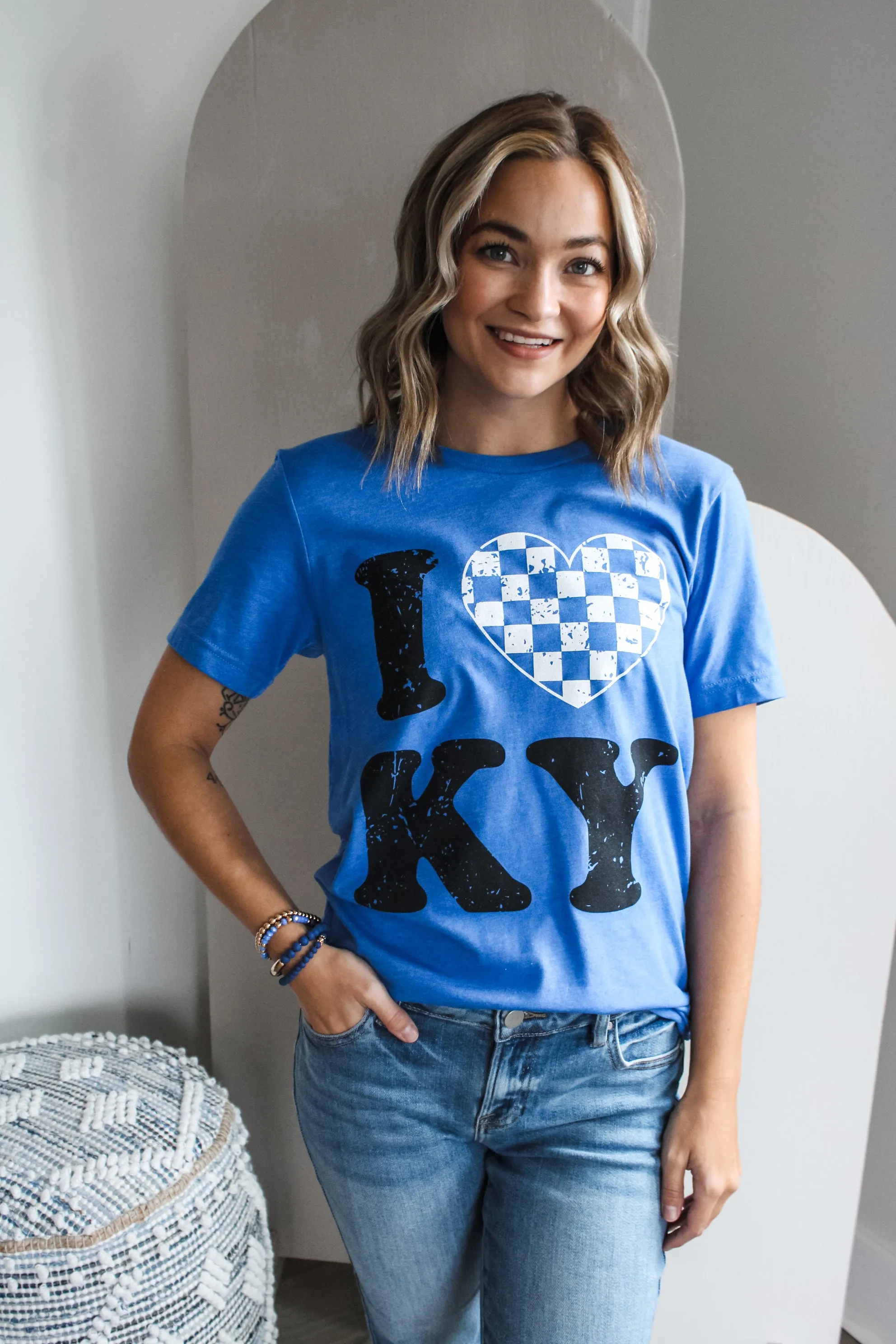 I Love Kentucky Graphic Tee • Heather Blue