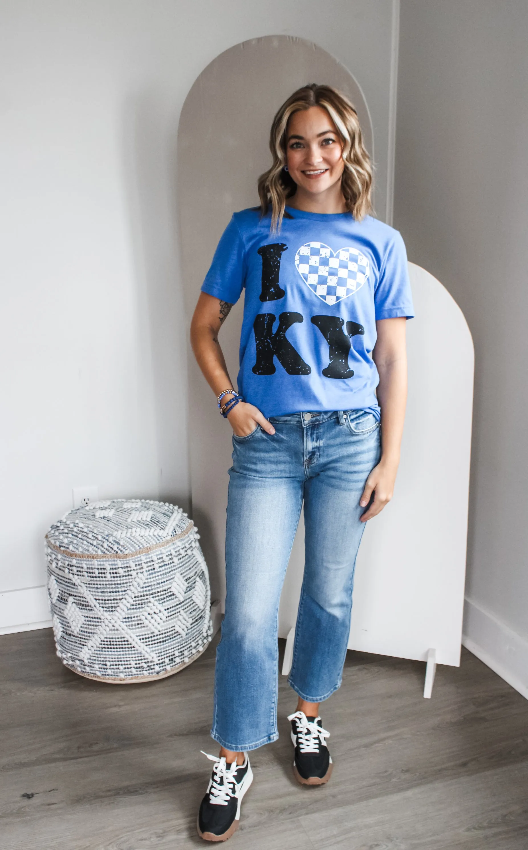 I Love Kentucky Graphic Tee • Heather Blue