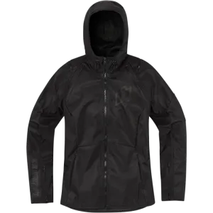 Icon Retro Womens Motorcycle Textile Jacket - Black
