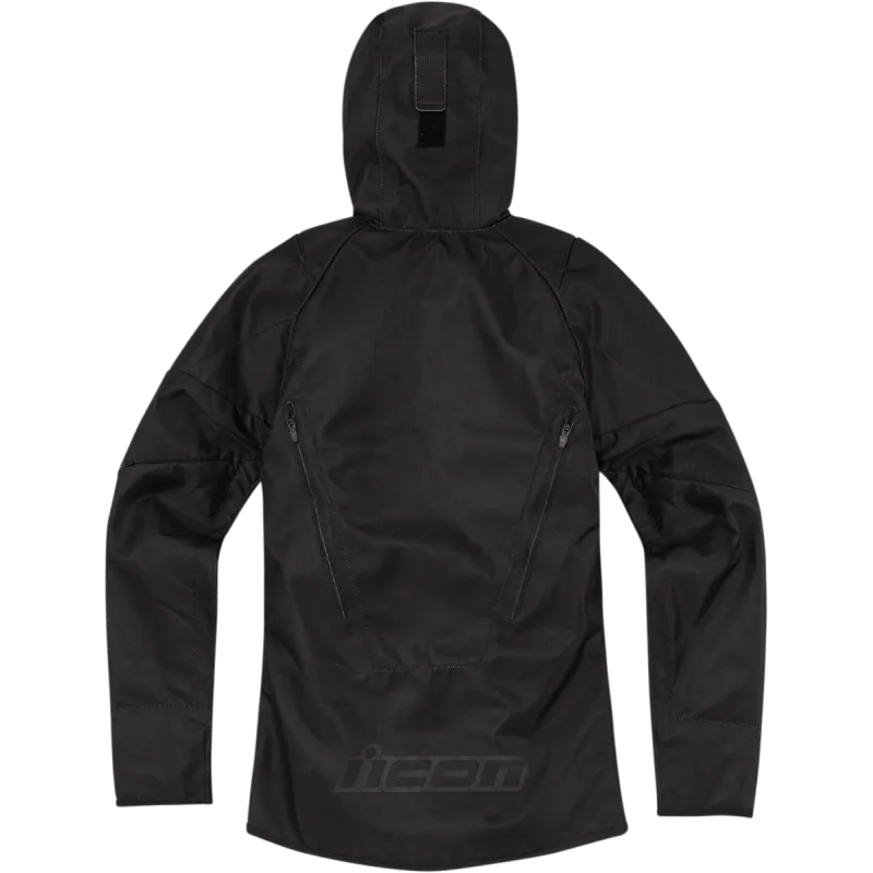 Icon Retro Womens Motorcycle Textile Jacket - Black