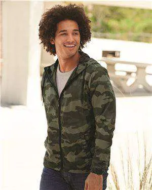 Independent Trading Men's Full-Zip Hoodie Windbreaker - EXP54LWZ