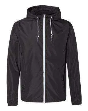 Independent Trading Men's Full-Zip Hoodie Windbreaker - EXP54LWZ