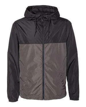Independent Trading Men's Full-Zip Hoodie Windbreaker - EXP54LWZ