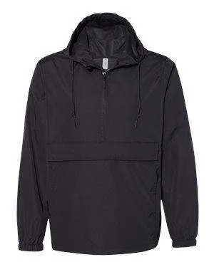 Independent Trading Men's Scuba Neck Windbreaker Anorak - EXP94NAW