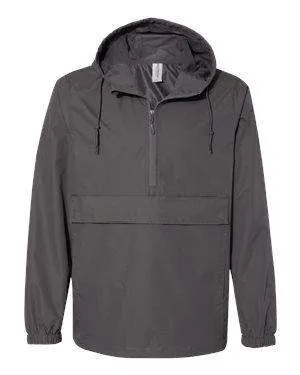 Independent Trading Men's Scuba Neck Windbreaker Anorak - EXP94NAW
