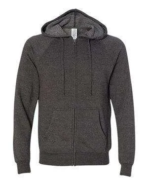 Independent Trading Unisex Raglan Hoodie Sweatshirt - PRM33SBZ