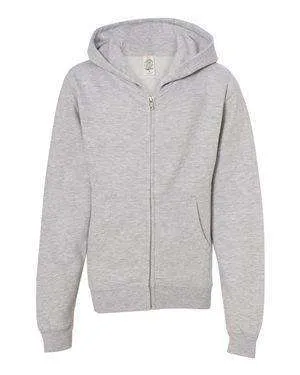 Independent Trading Youth Full-Zip Hoodie Sweatshirt - SS4001YZ