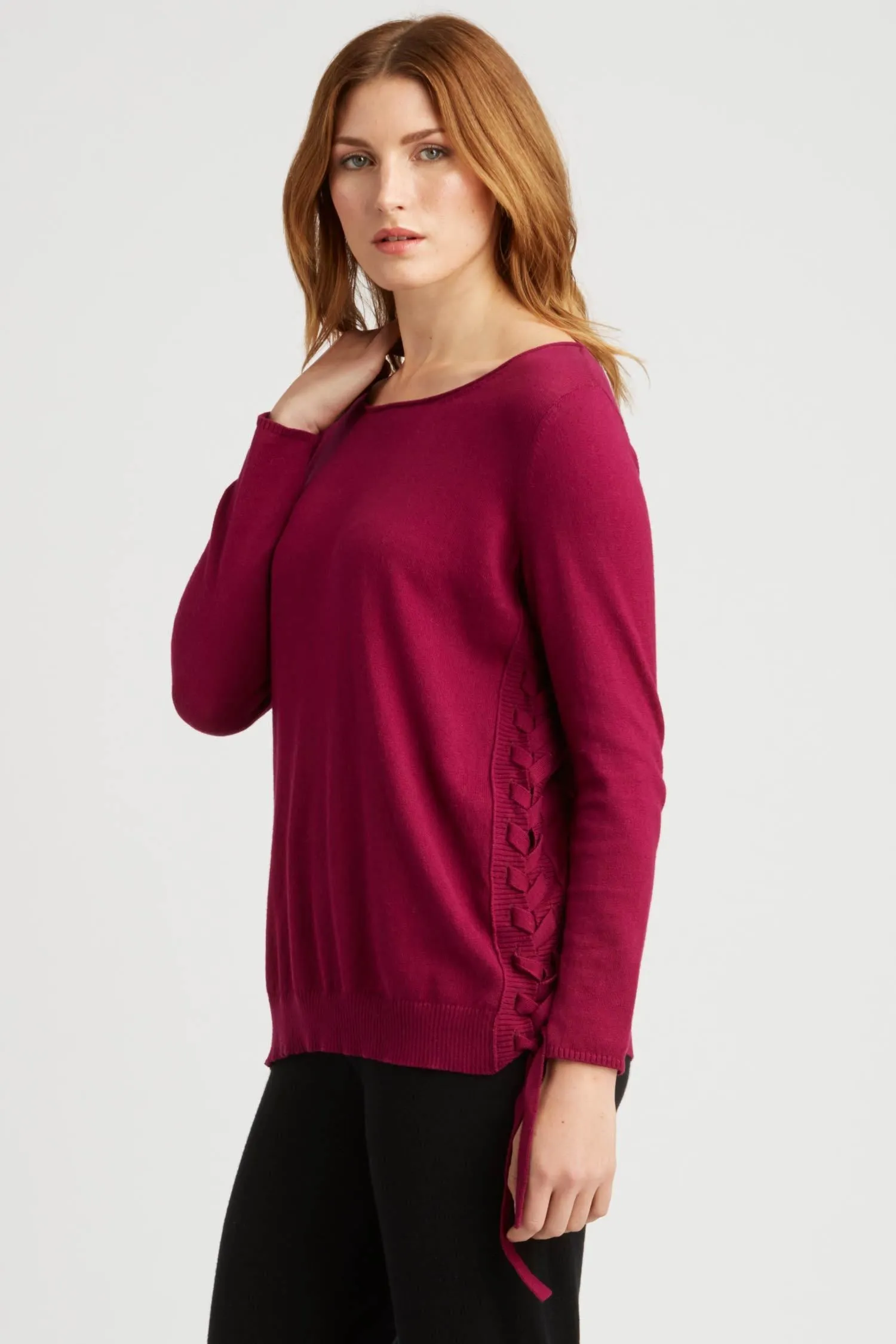 Indigenous Lace-Up Pullover Final Sale
