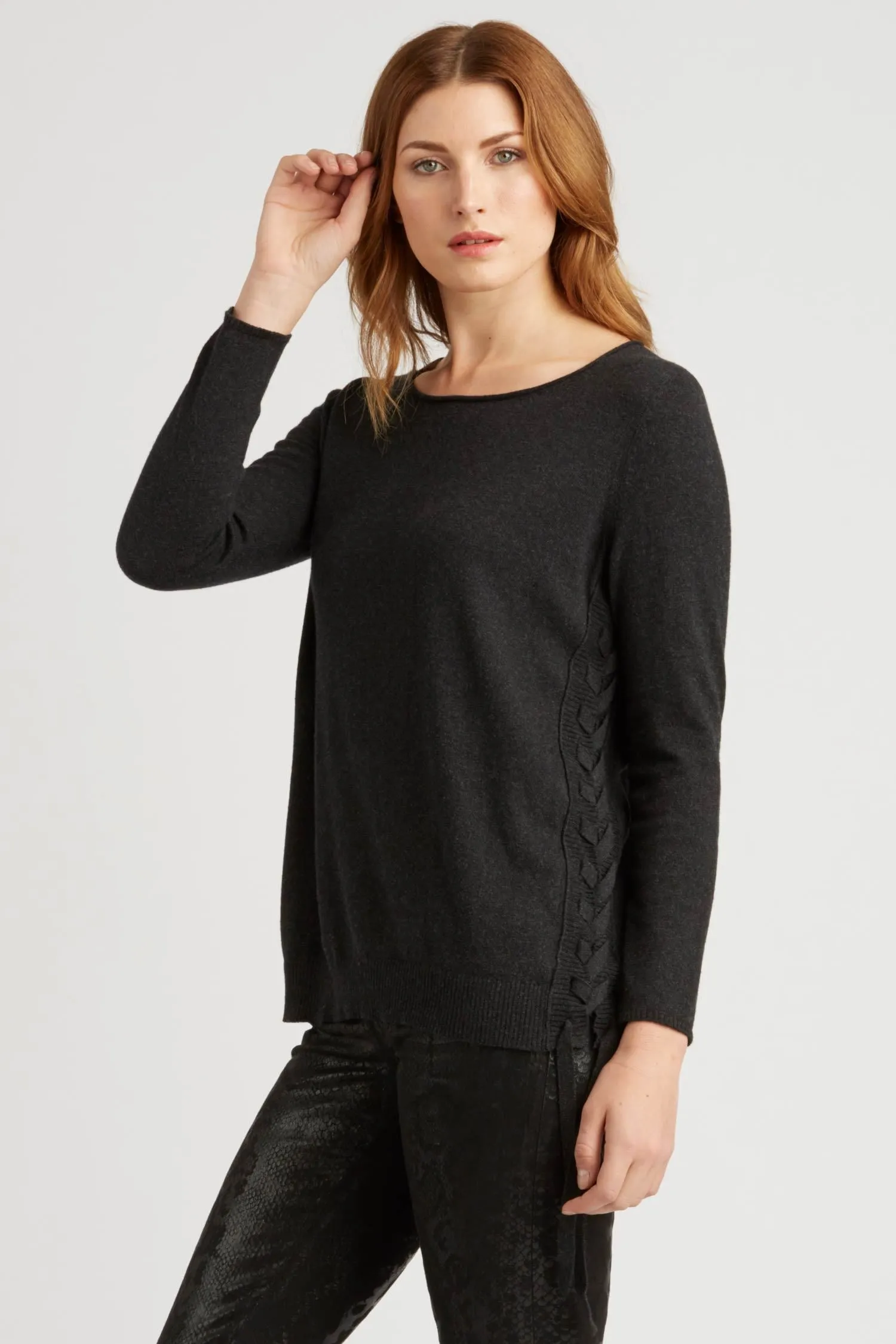 Indigenous Lace-Up Pullover Final Sale