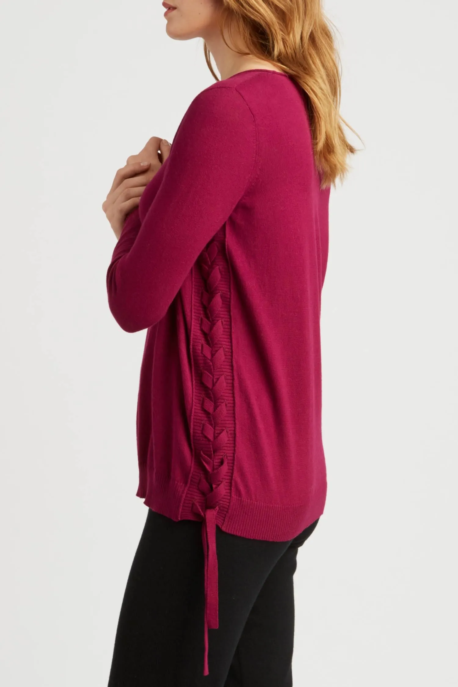 Indigenous Lace-Up Pullover Final Sale