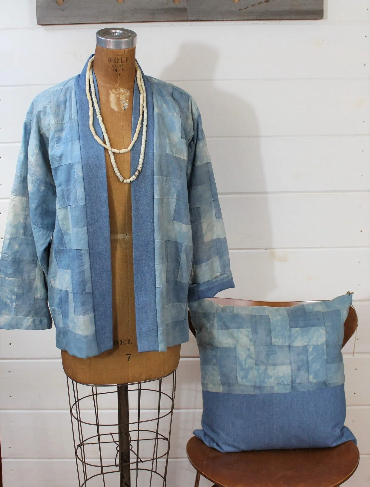Indigo Dyed Quilt Jacket