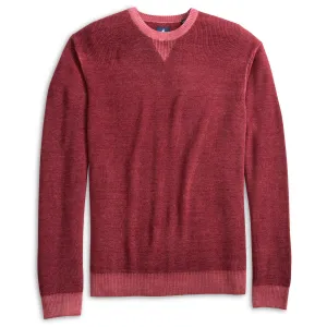 Johnnie-O Burgess Merino Wool Crewneck Sweater - Merlot