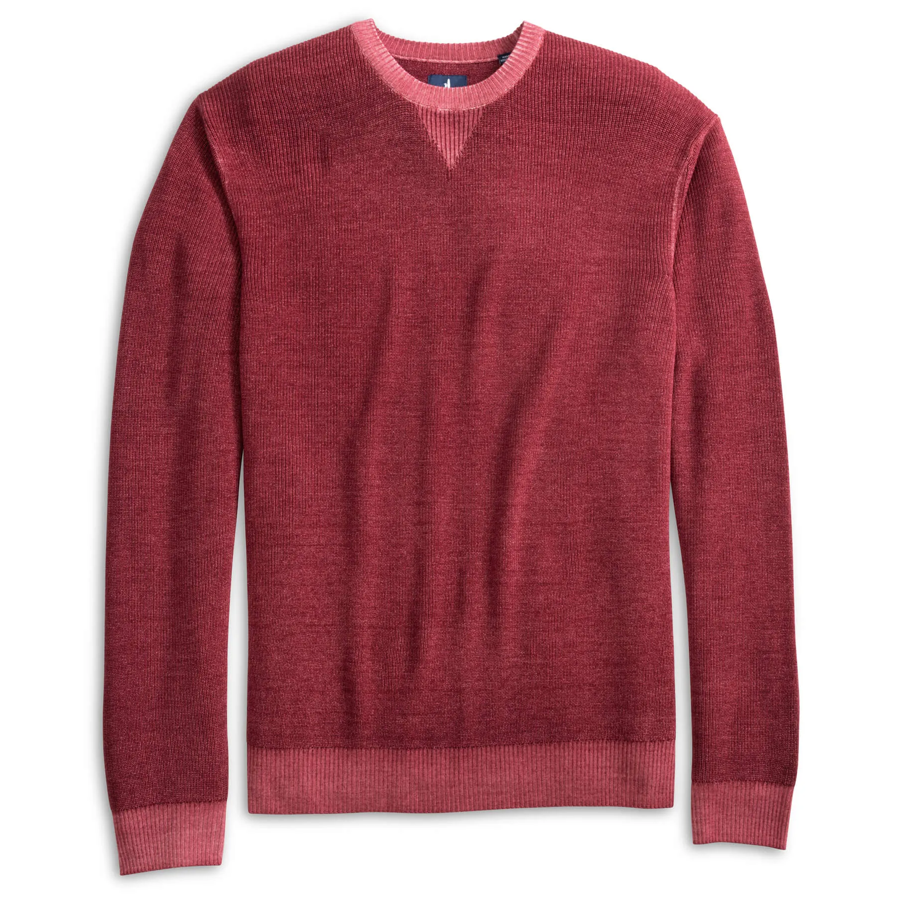 Johnnie-O Burgess Merino Wool Crewneck Sweater - Merlot