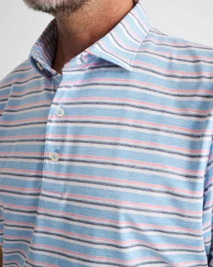 JOHNNIE-O CREW STRIPED SHIRT - MALIBLU