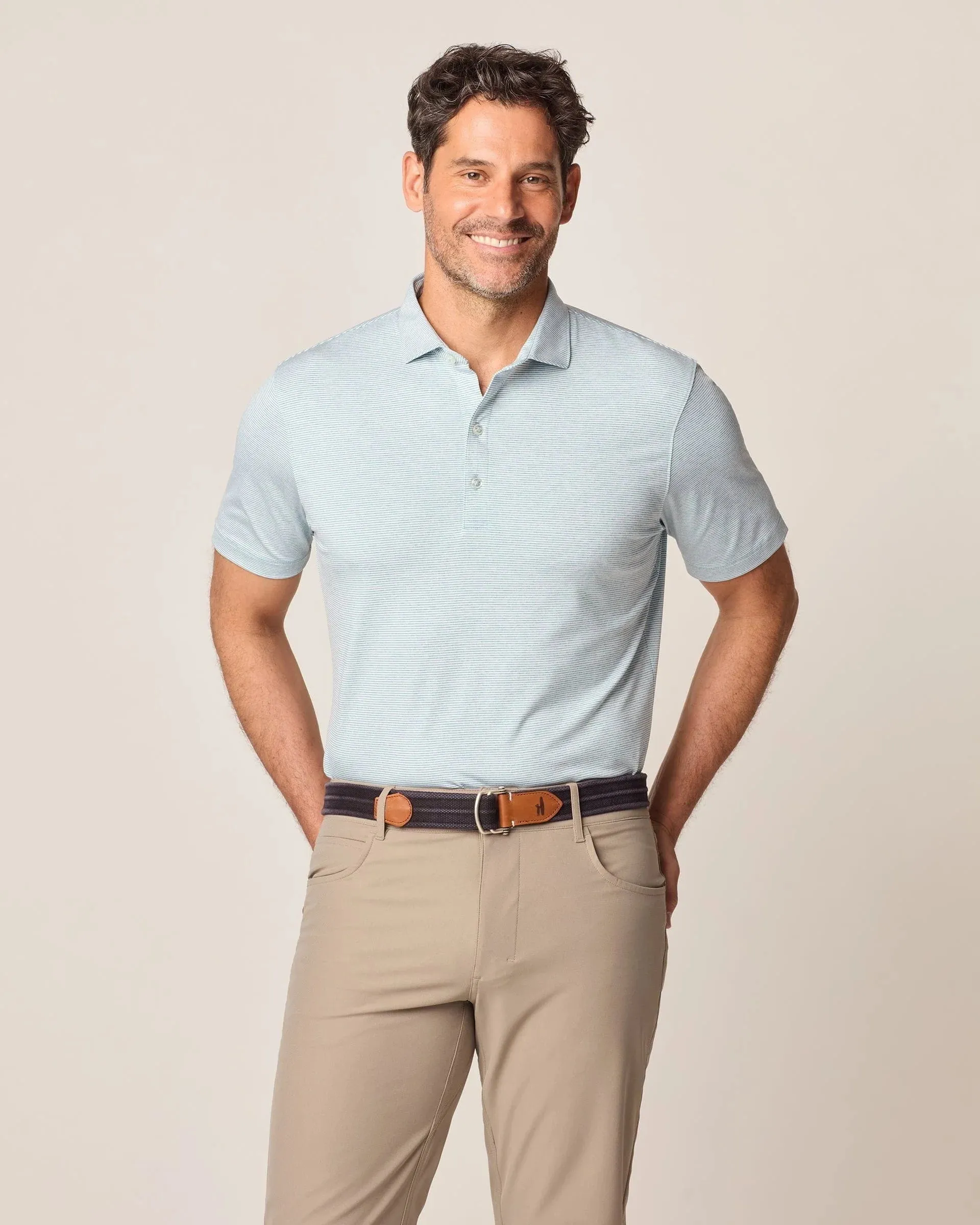 Johnnie-O Performance Jersey Polo - Lyndonn Stripe