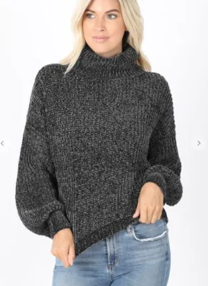 JUPITER CHENNILLE PULLOVER GREY
