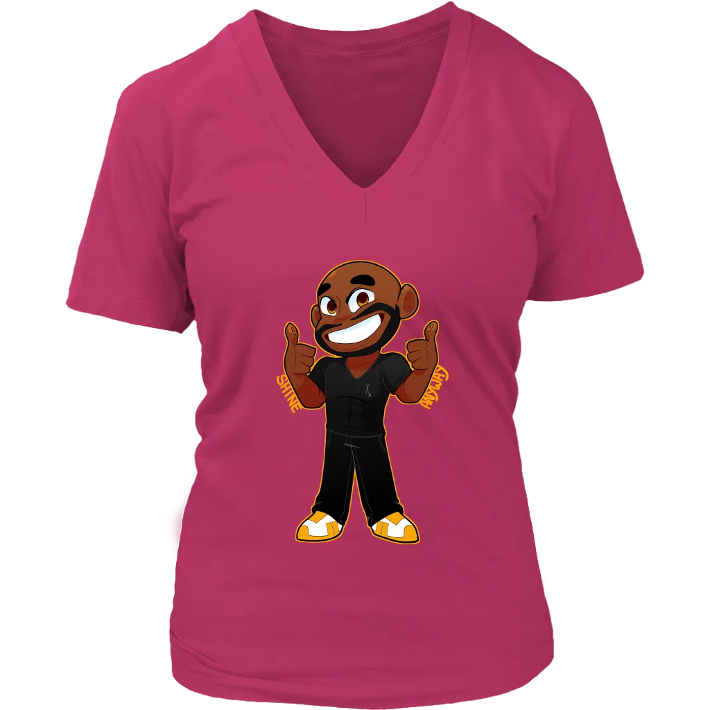 KA ShineAnyway Womens Sliming V-Neck