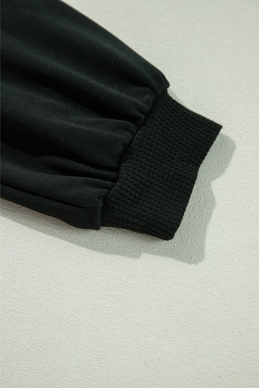 KaleaBoutique Waffle Knit Patchwork Buttoned Oversized Shacket