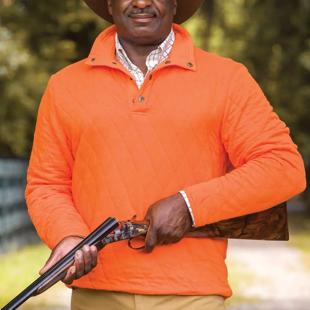 Kevin's Men's Quilted 1/4 Snap Pullover
