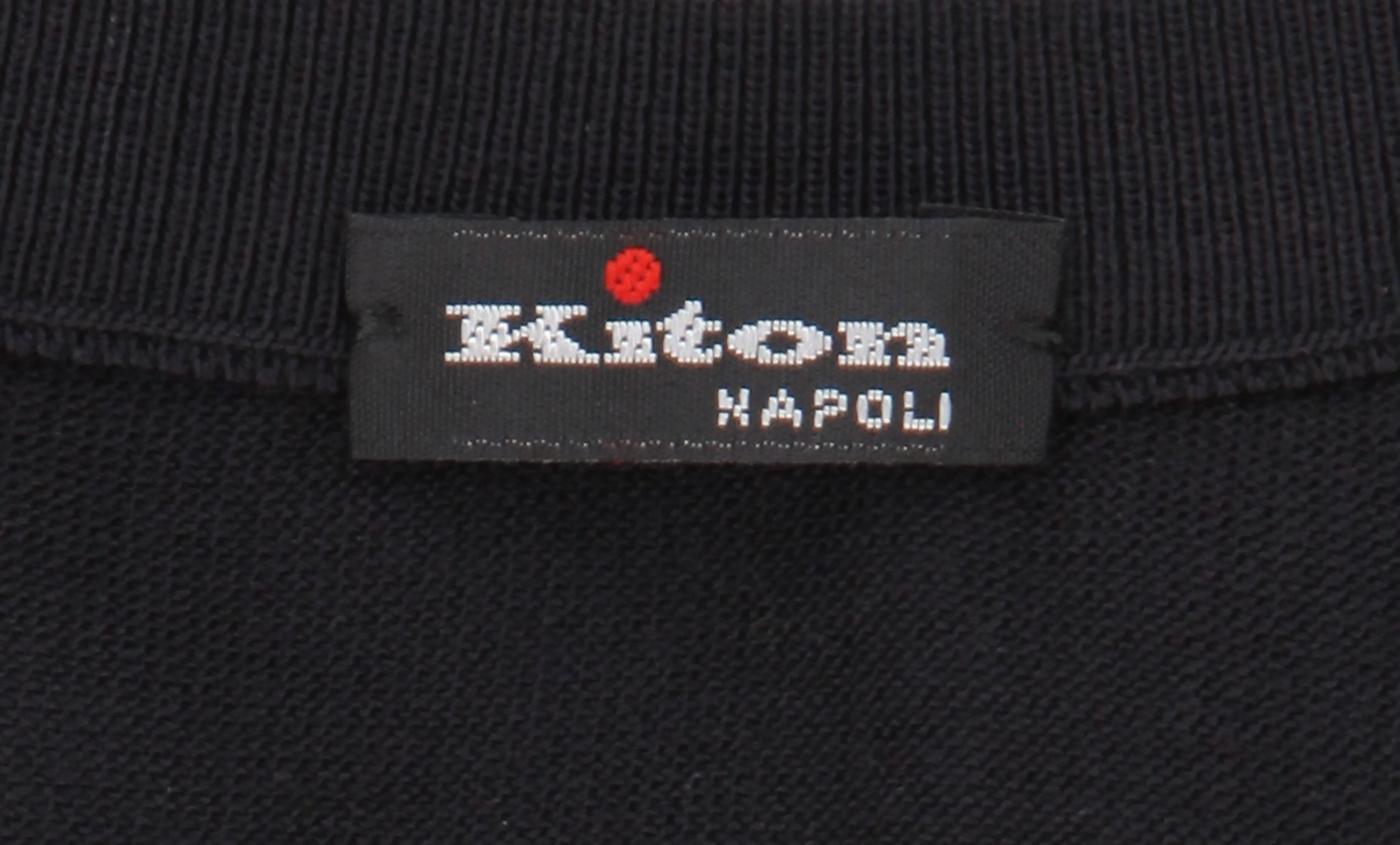 Kiton Black V-Neck Sweater