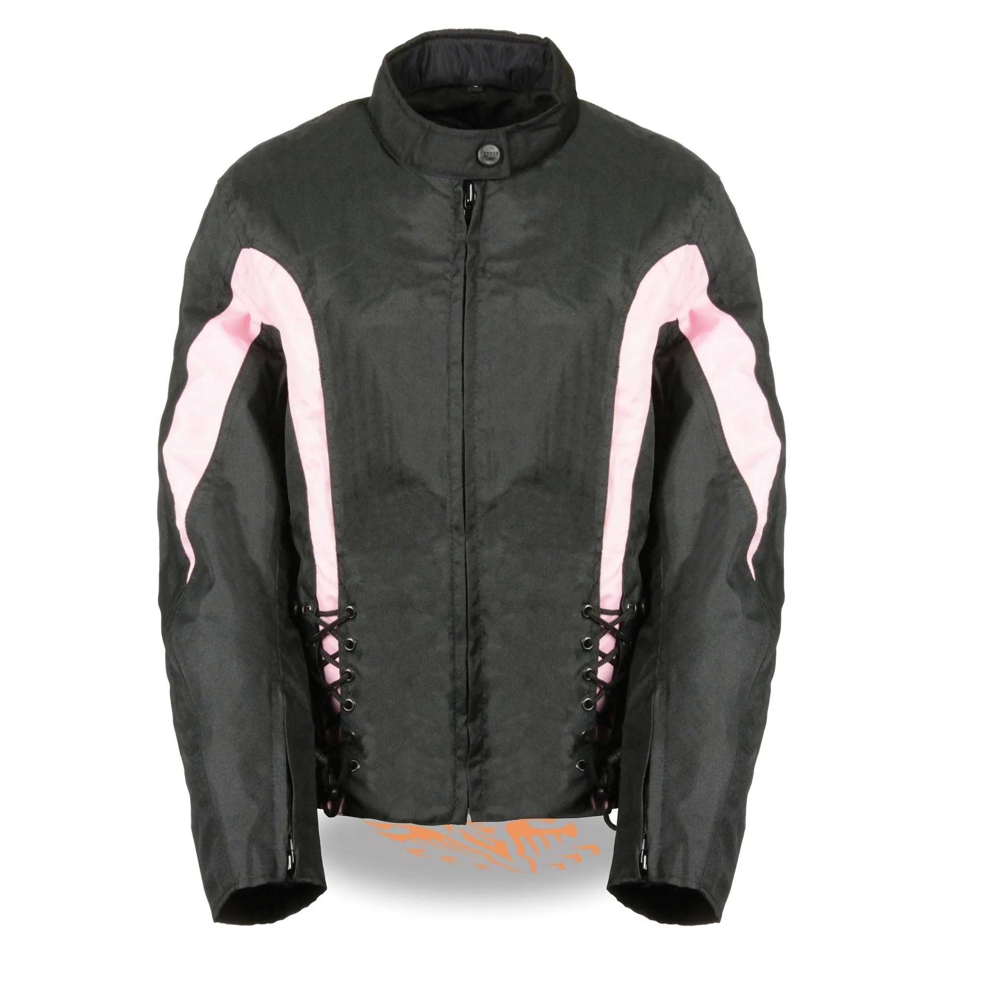 Ladies Textile Jacket w/ Side Stretch & Lacing