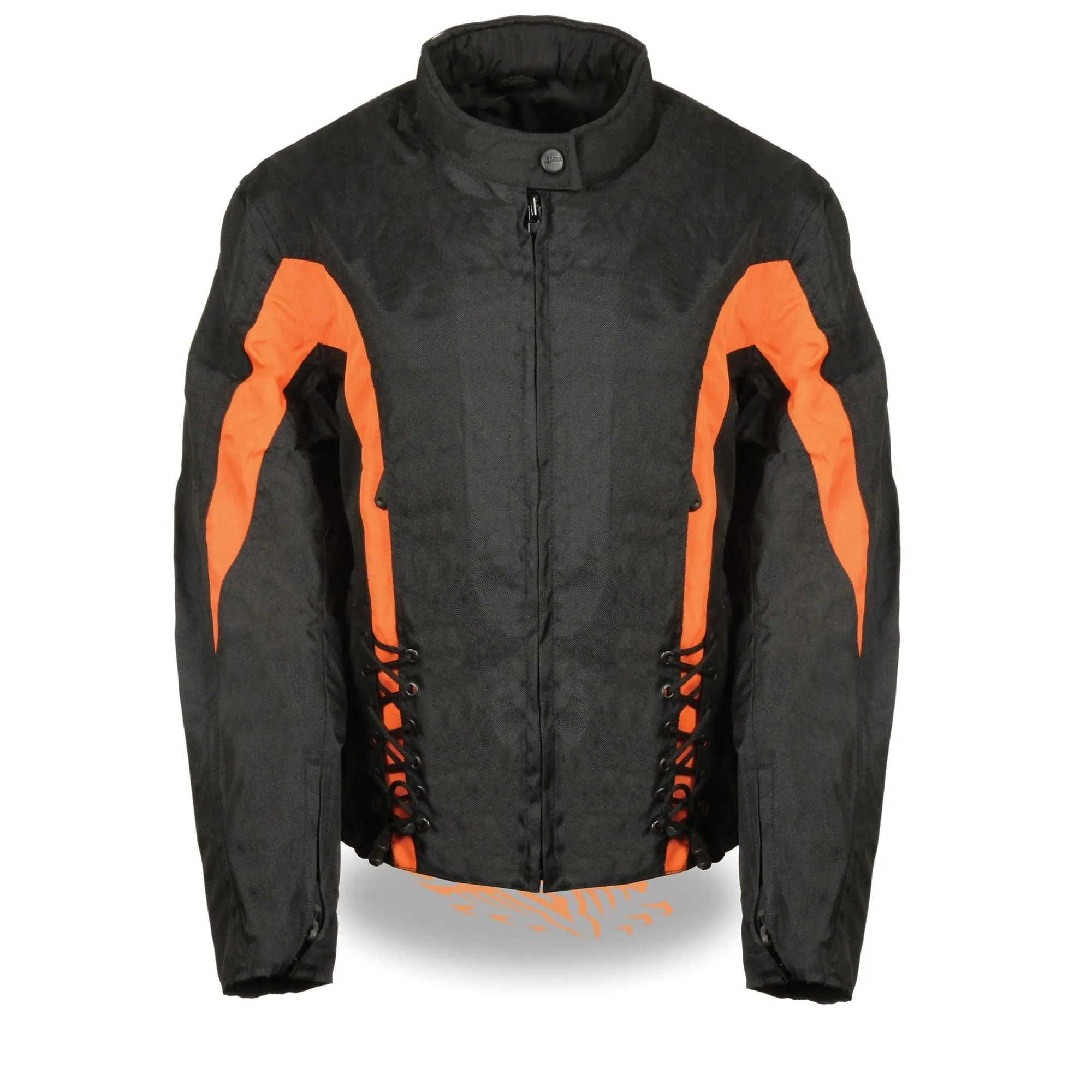 Ladies Textile Jacket w/ Side Stretch & Lacing