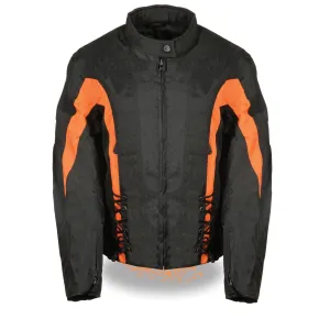Ladies Textile Jacket w/ Side Stretch & Lacing