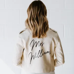 Leather Jacket (CREAM)